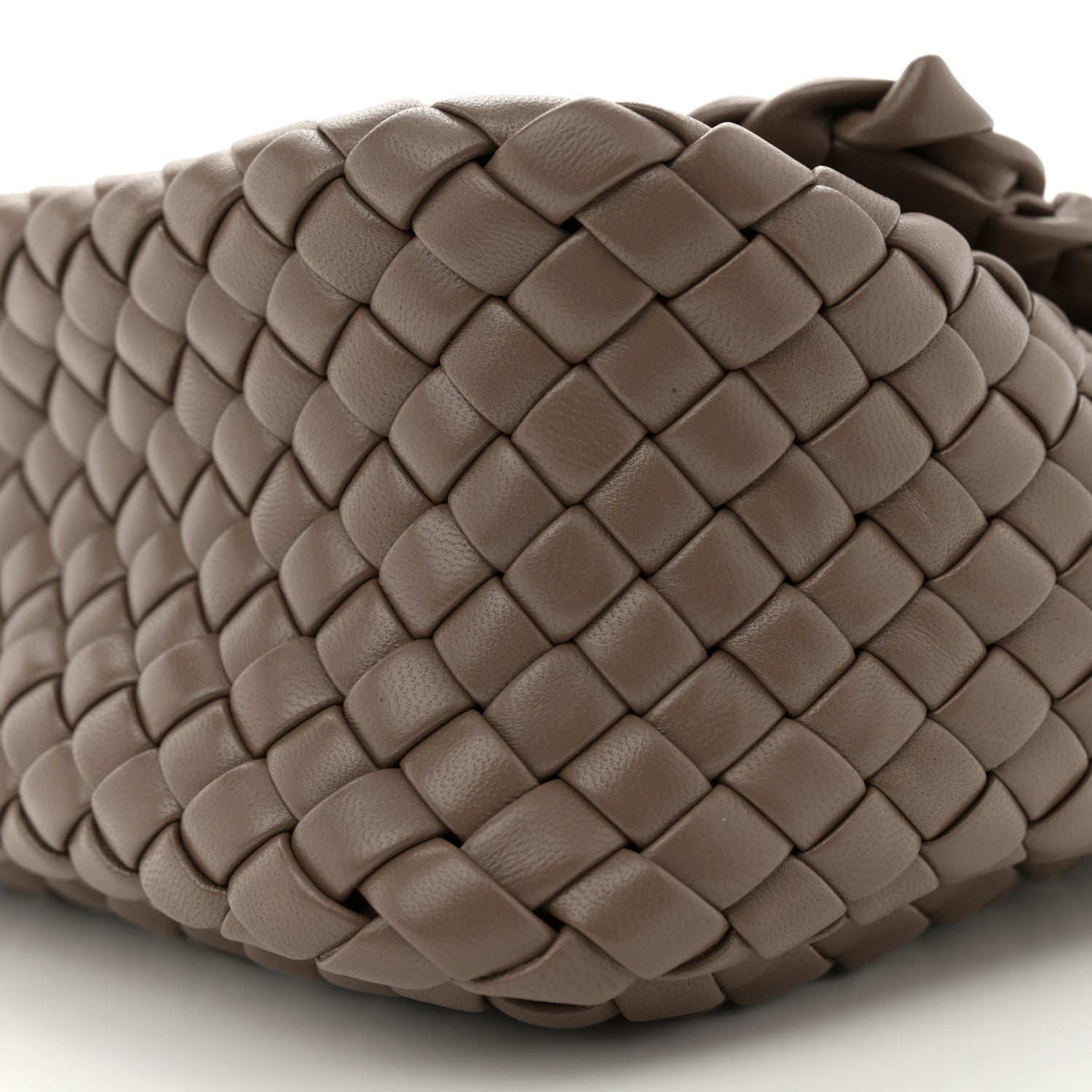 Bottega Veneta Nappa Intreccio Mini Cobble Shoulder Bag Taupe Grey 9 of 9