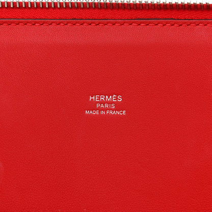 Hermes Epsom Tressage 1923 Bolide 30 Rouge De Coeur Bleu Du Nord 5 of 10