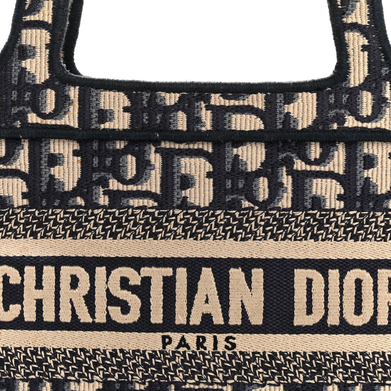 Christian Dior Oblique Mini Book Tote Blue Multicolor 8 of 13