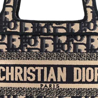 Christian Dior Oblique Mini Book Tote Blue Multicolor 8 of 13