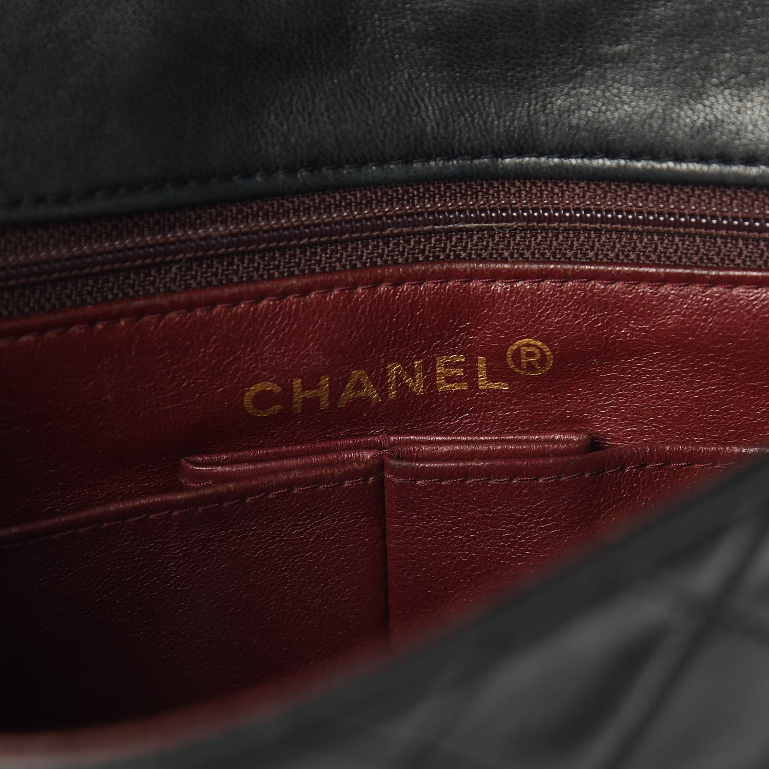 Chanel Lambskin Quilted Mini Square Flap Black 6 of 14