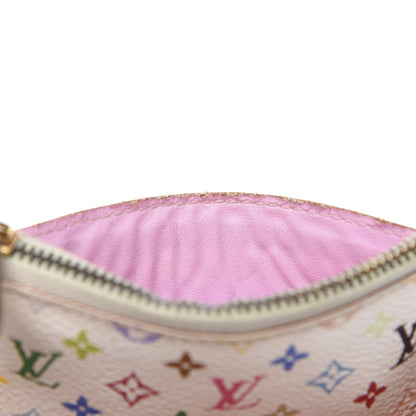 Louis Vuitton Monogram Multicolor Key Pouch White Litchi 9 of 9