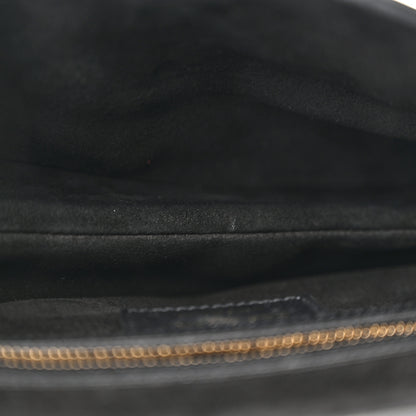 Christian Dior Grained Calfskin Saddle Bag Black 5 of 10
