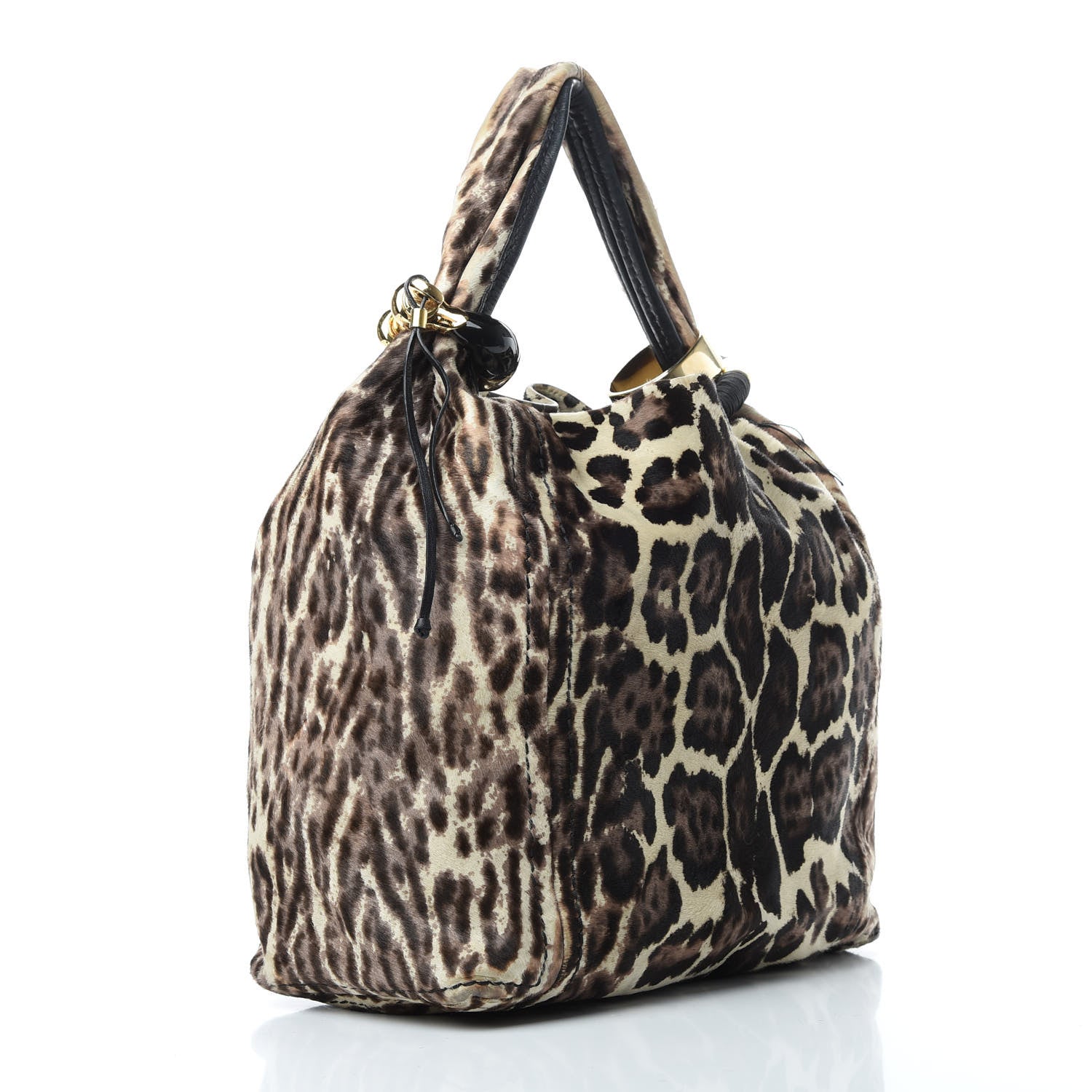 Jimmy Choo Pony Hair Printed Leopard Saba Hobo 3 of 13