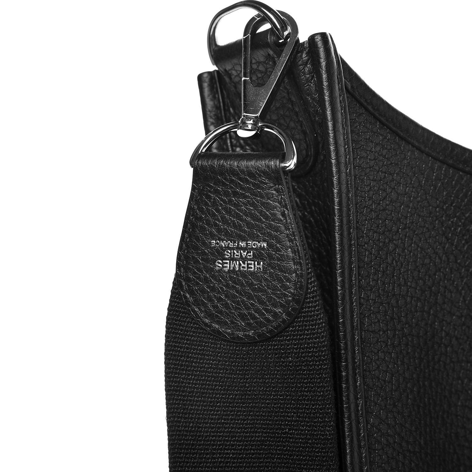Hermes Taurillon Clemence Evelyne III GM Black 8 of 9