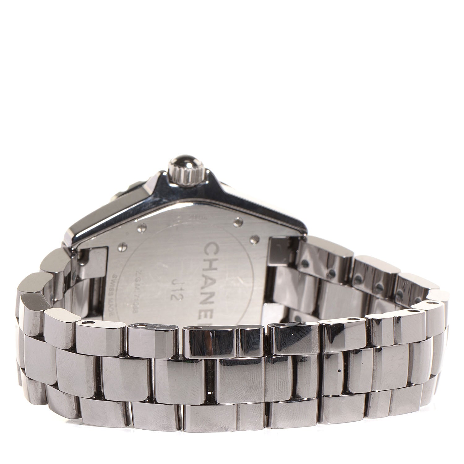 Chanel Titanium Ceramic Diamond 38mm J12 Automatic Watch 3 of 6