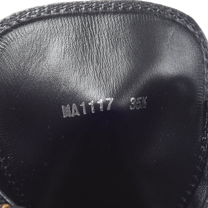 Louis Vuitton Suede Calfskin Monogram Laureate Platform Desert Boots 35.5 Black 8 of 8