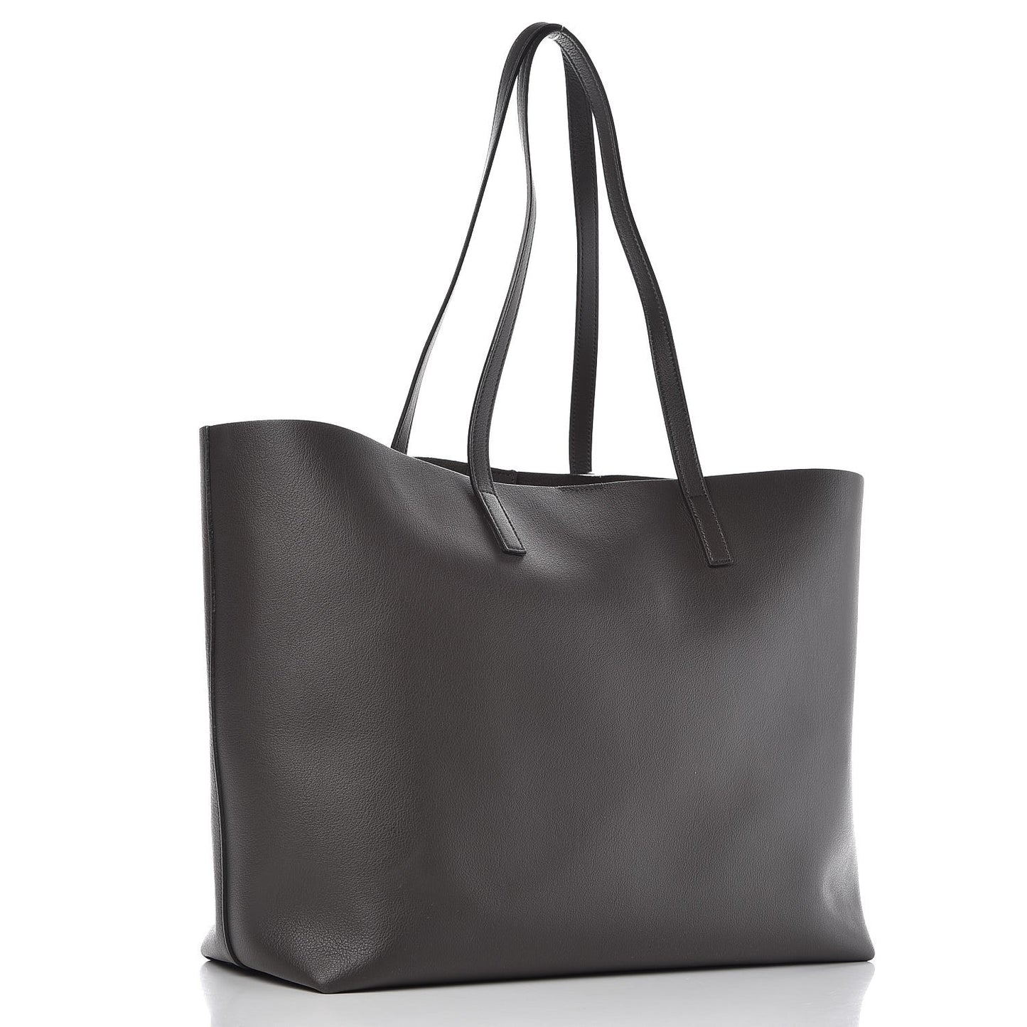 Calfskin Large Shopping Tote Dark Grey