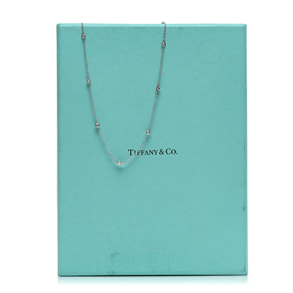 Tiffany Platinum Diamond .33ctw Elsa Peretti Diamonds by the Yard Station Necklace 5 of 5