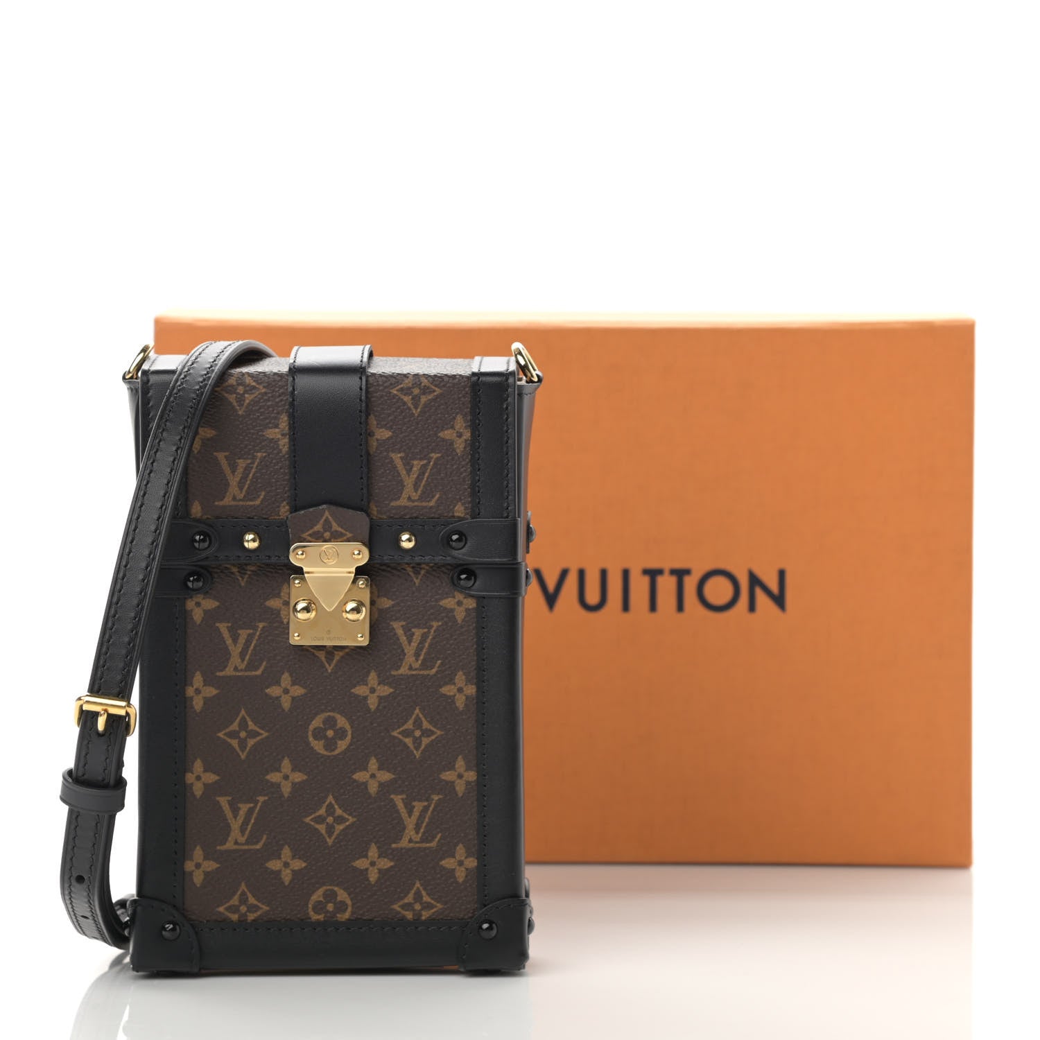 Louis Vuitton Monogram Pochette Trunk Verticale Black 13 of 13
