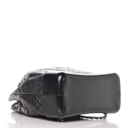Chanel Aged Calfskin Quilted Gabrielle Backpack Black 4 of 16