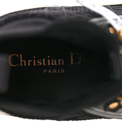 Christian Dior Technical Knit Calfskin Womens Walk'N'Dior High Top Sneakers 37 Black 8 of 11