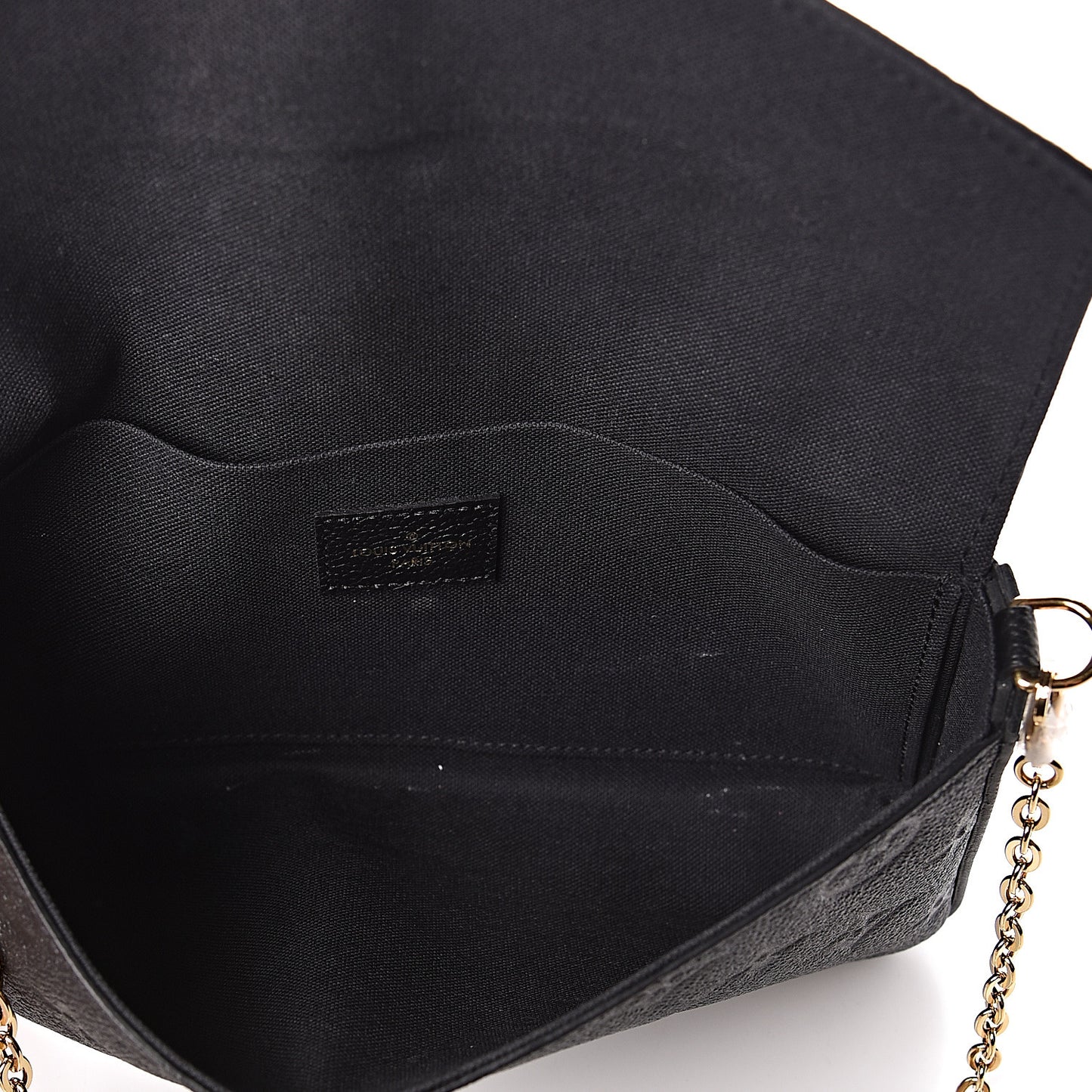 Empreinte Pochette Felicie Chain Wallet Black