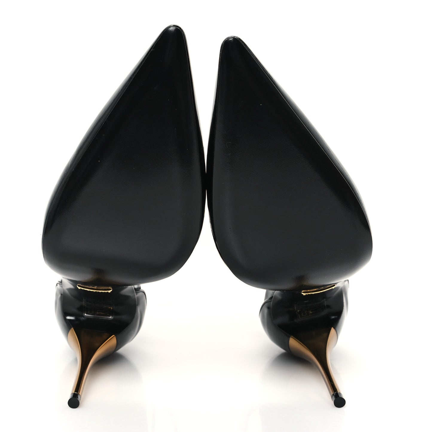 Vitello Vernice Soft Nappa Priscilla Ankle Cuff Pumps 41 Black