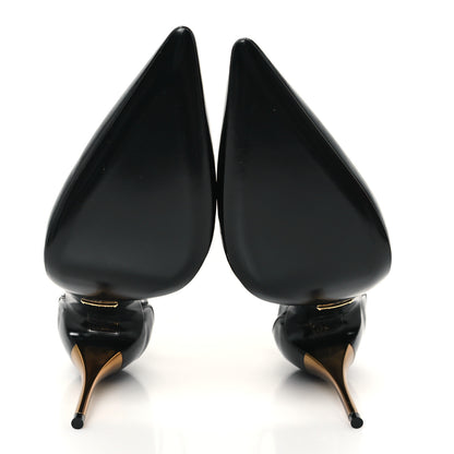 Gucci Vitello Vernice Soft Nappa Priscilla Ankle Cuff Pumps 41 Black 6 of 10