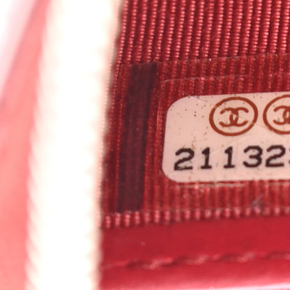 Chanel Caviar Quilted Large Gusset Zip Around Wallet Red 8 of 16