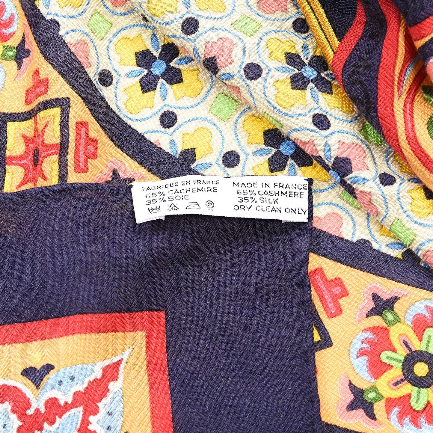 Silk Cashmere Ciels Byzantins Shawl 140