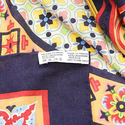 Hermes Silk Cashmere Ciels Byzantins Shawl 140 8 of 8