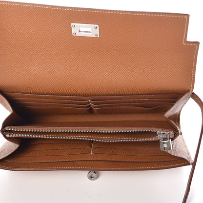 Hermes Epsom Kelly Longue Wallet Gold 7 of 12