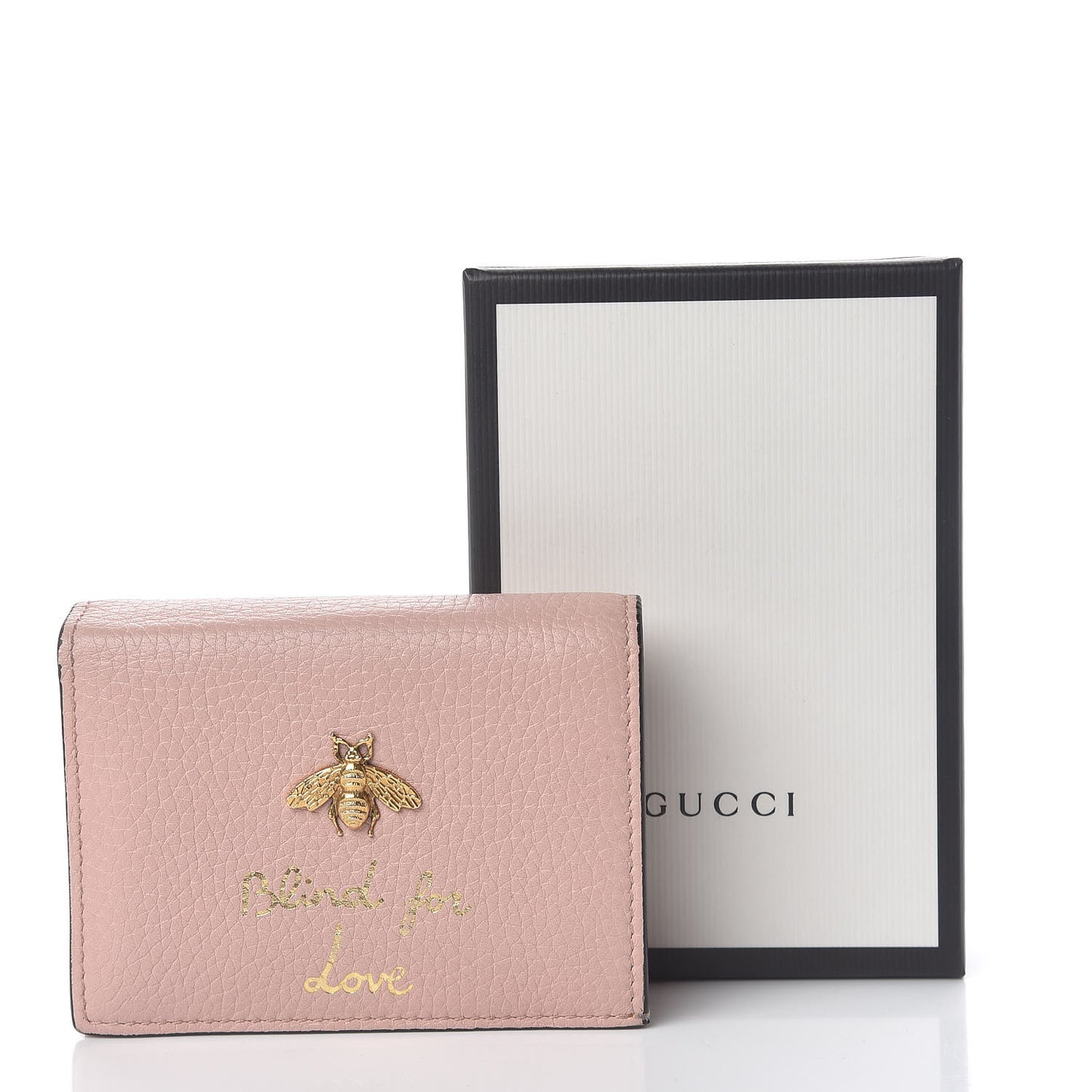 Cellarius Calfskin Blind for Love Animalier Card Case Perfect Pink