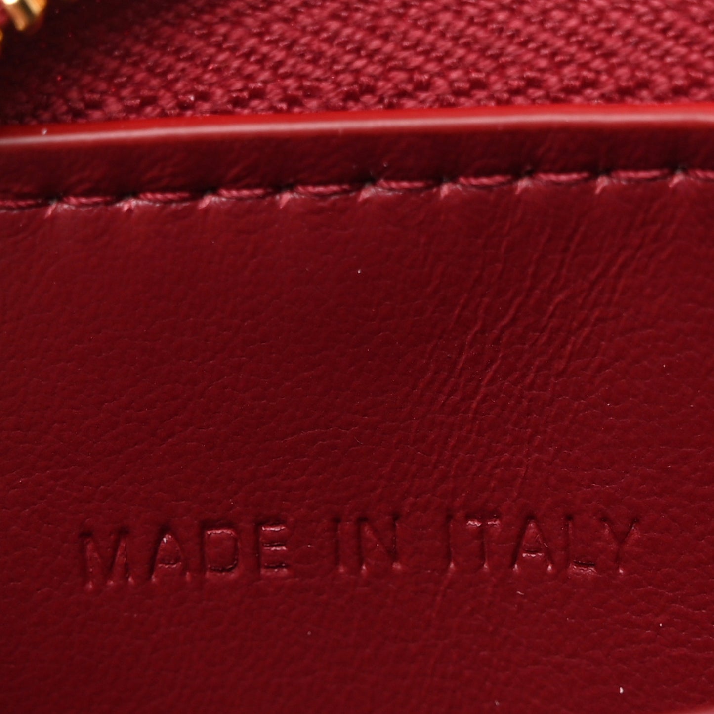 CHRISTIAN DIOR Patent Cannage Small Lady Dior Voyageur Coin Purse Cherry Red