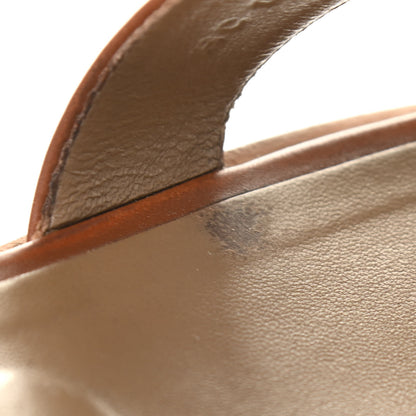 Hermes Box Calfskin Oran Sandals 39 Gold 9 of 15