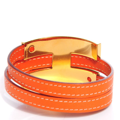 Hermes Chamonix Pousse Pousse Bracelet Orange 3 of 5
