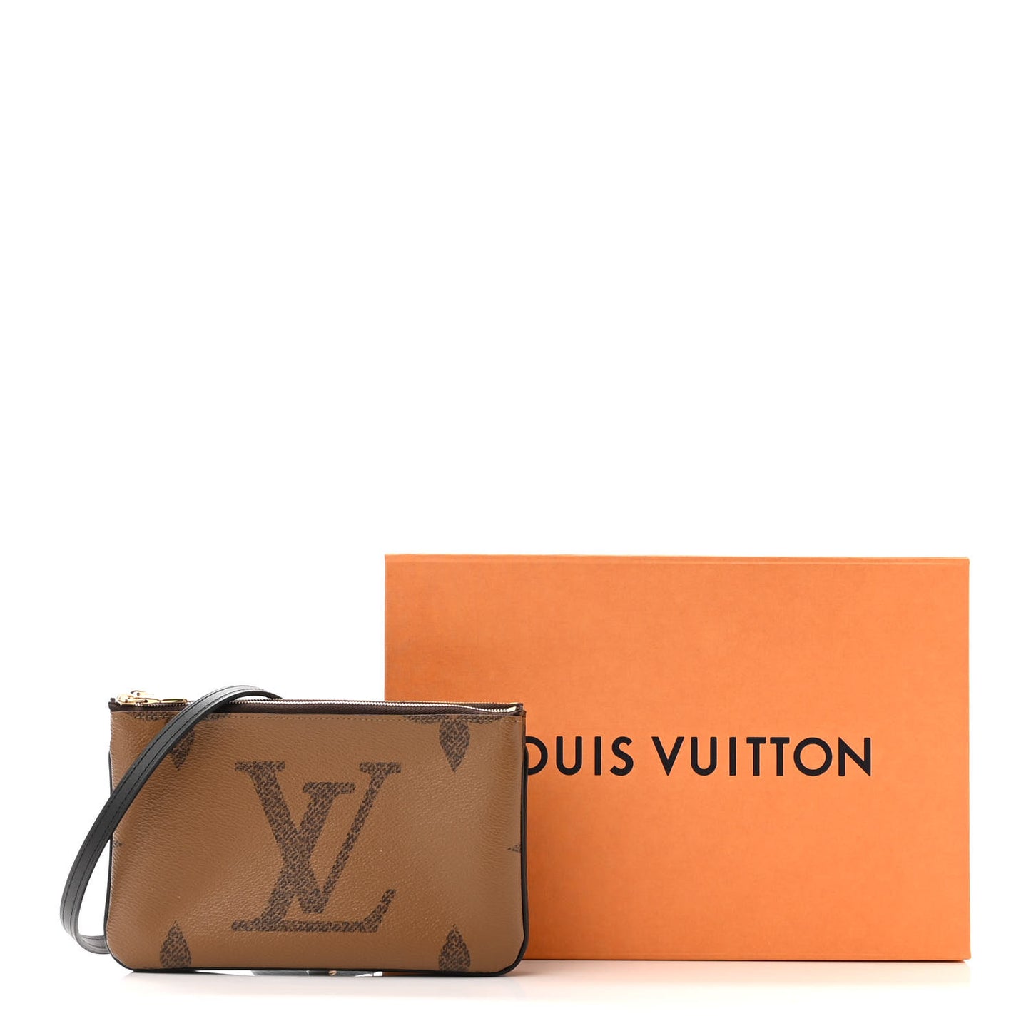 Reverse Monogram Giant Double Zip Pochette