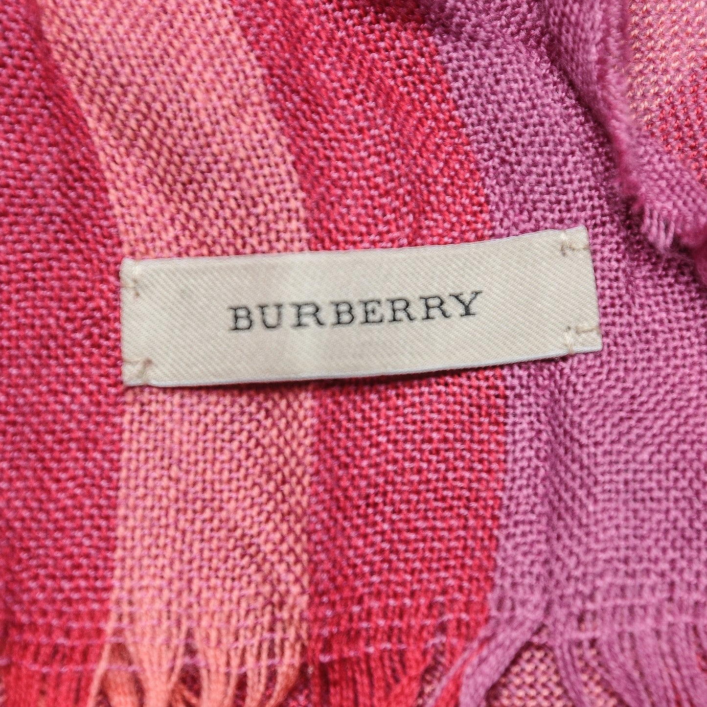 Modal Cashmere Silk Brit Sheer Mega Check Scarf Pink