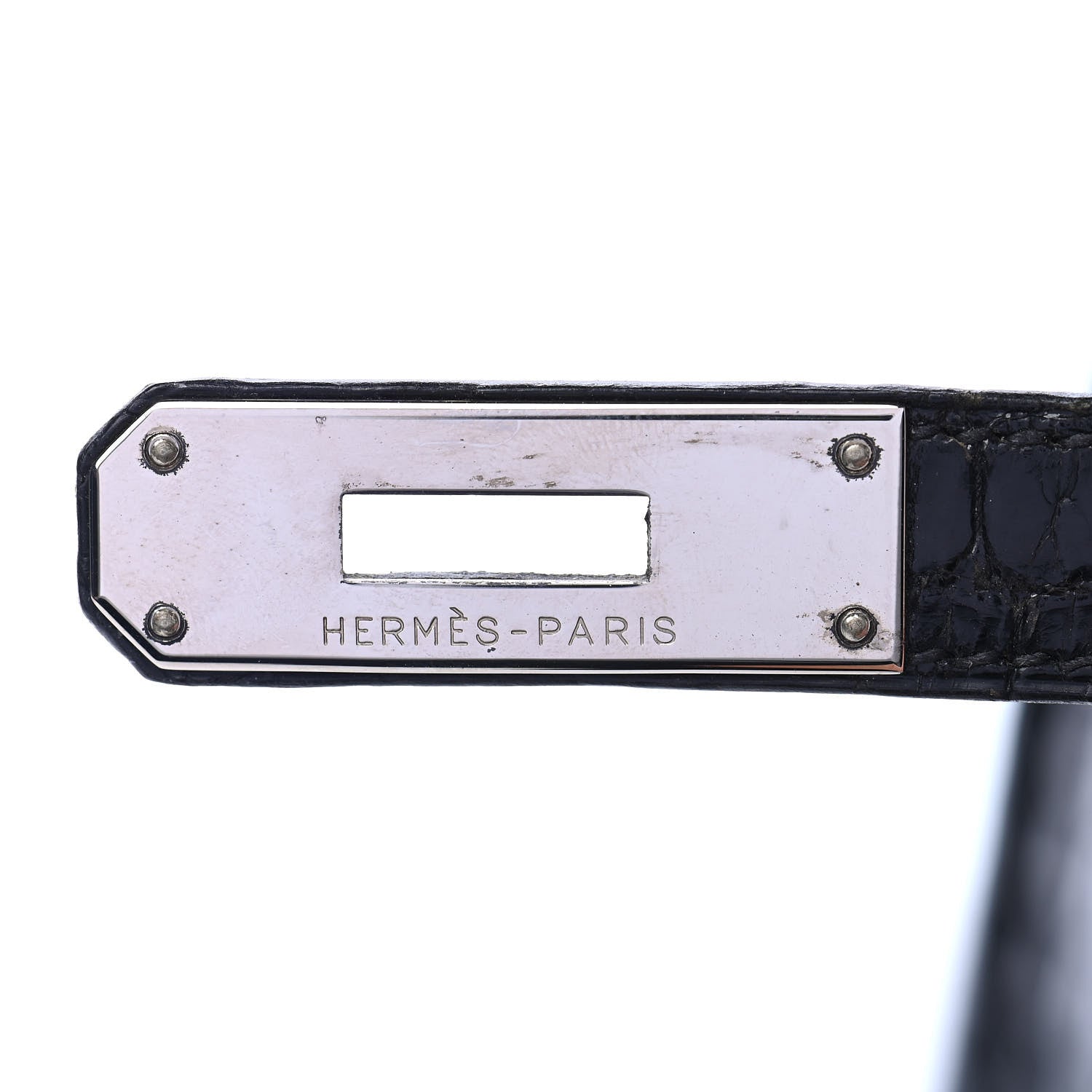 Hermes Shiny Porosus Crocodile Birkin 35 Black 28 of 32