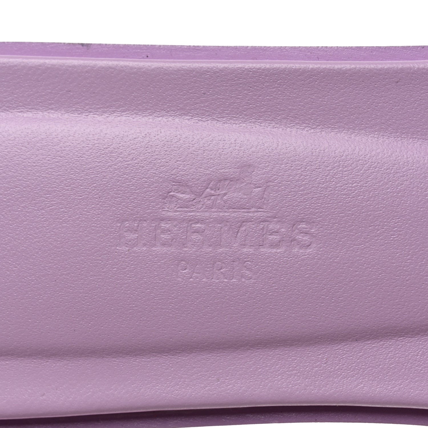 Hermes Epsom Oran Sandals 37.5 Violet Amethyste 7 of 8