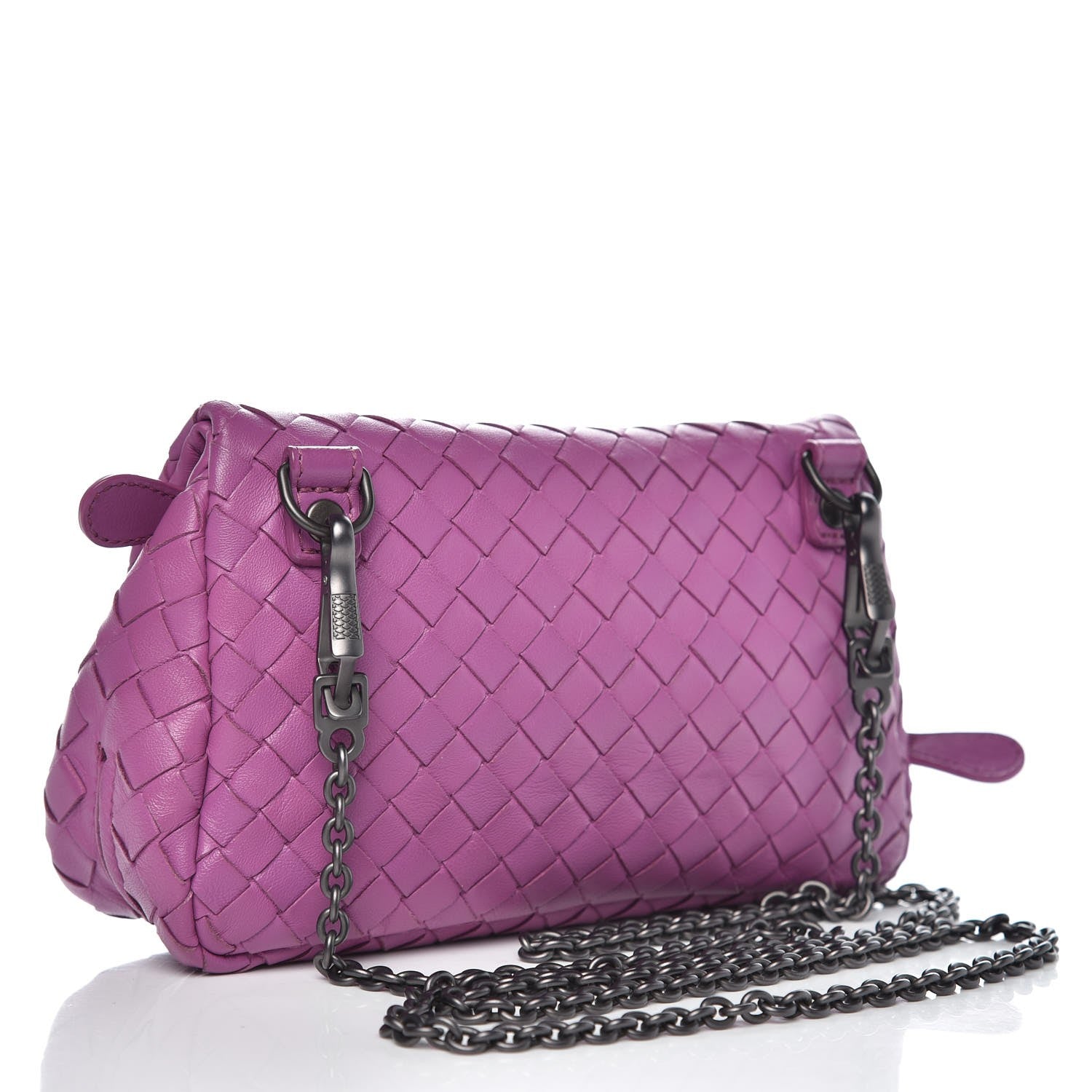 Bottega Veneta Nappa Intrecciato Mini Chain Messenger Peony 4 of 7