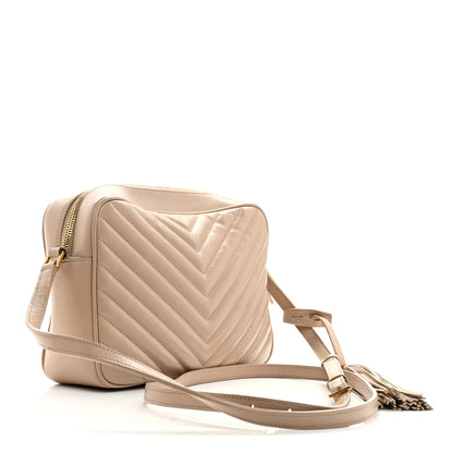Saint Laurent Calfskin Matelasse Monogram Lou Camera Bag Nude Powder 3 of 10