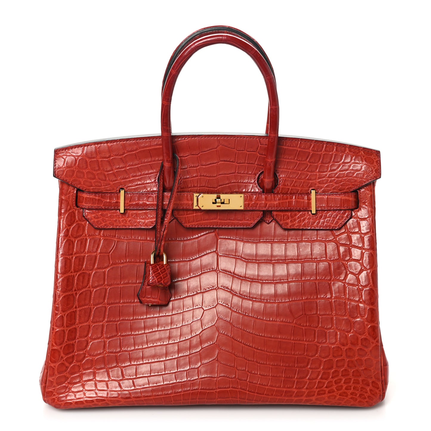 Matte Niloticus Crocodile Birkin 35 Rouge H