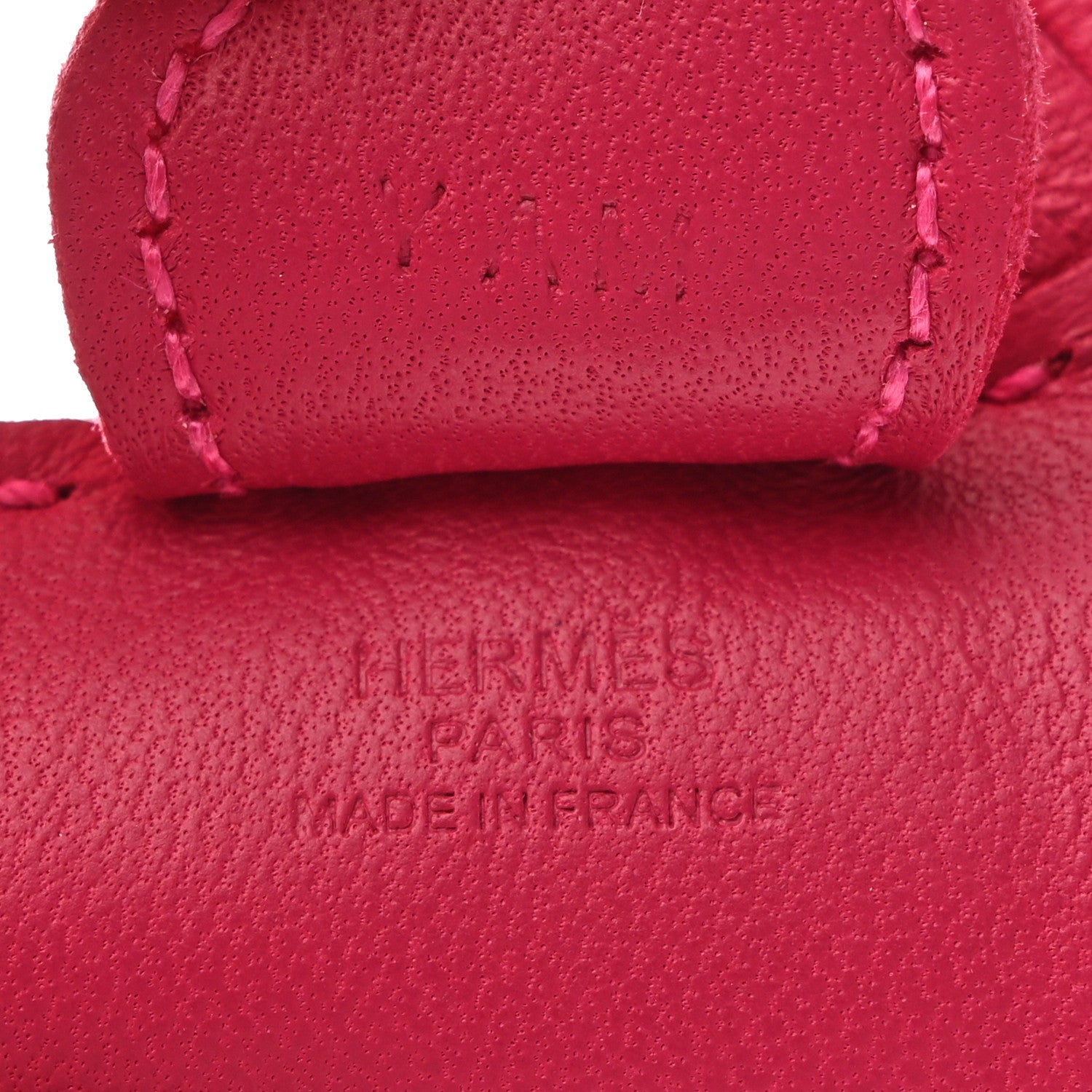 Hermes Milo Lambskin Grigri Rodeo Horse Bag Charm PM Rose Mexico 3 of 3