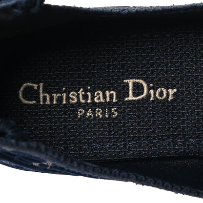 Christian Dior Velvet Oblique Poeme Laced Ballerina Flats 36.5 Blue 8 of 9