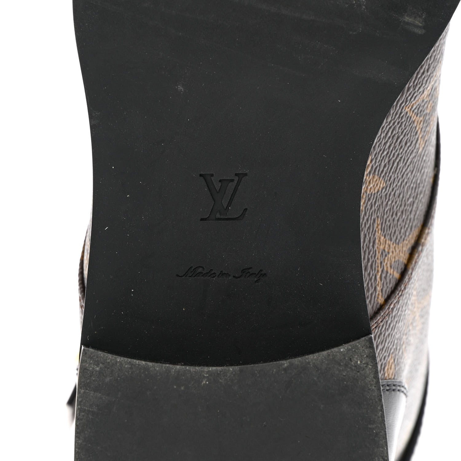 Louis Vuitton Calfskin Monogram Wonderland Flat Ranger Boots 41 Black 8 of 17