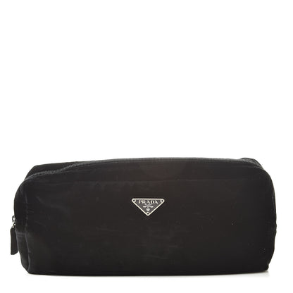Prada Velvet Cosmetic Pouch Black 1 of 9