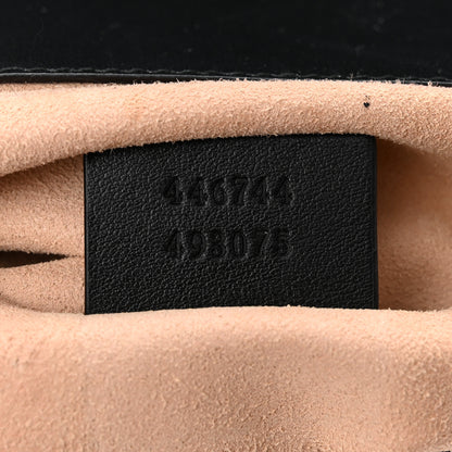 Gucci Calfskin Matelasse Mini GG Marmont Shoulder Bag Black 7 of 10