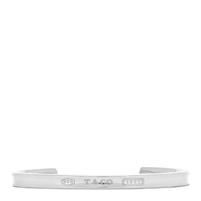 Tiffany Sterling Silver Narrow 1837 Cuff Bracelet 1 of 5