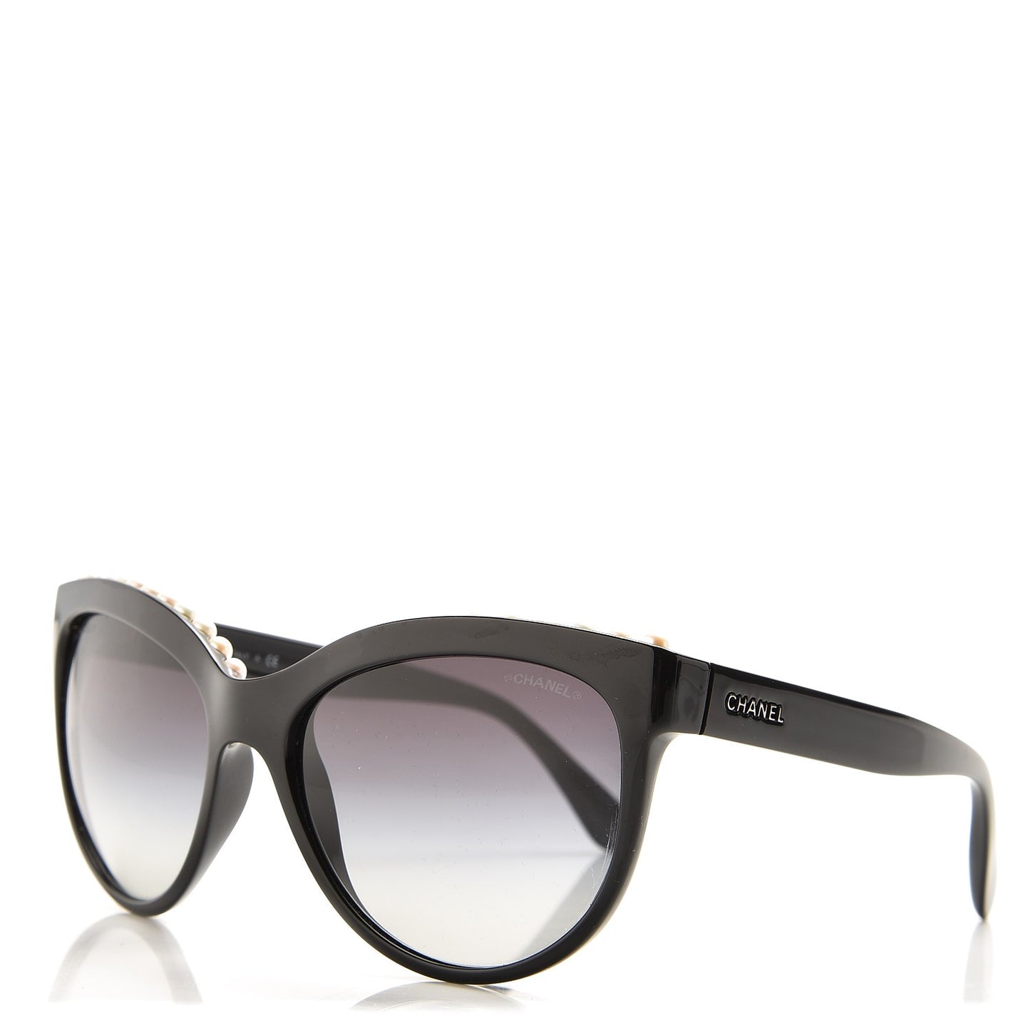 Freshwater Cultured Pearl Butterfly Sunglasses 6040-H Black