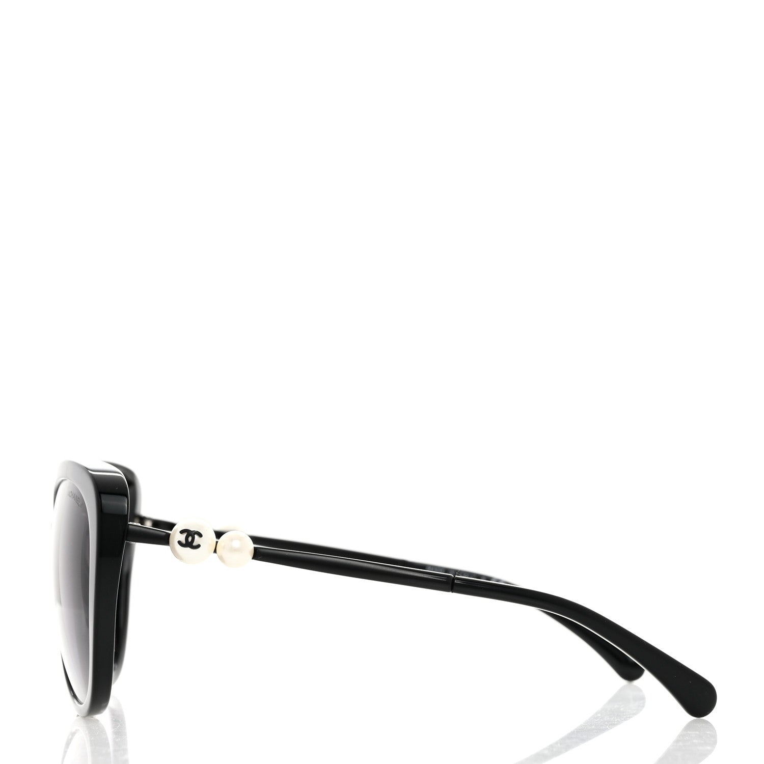 Chanel Acetate Pearl Polarized Winter Butterfly Sunglasses 5338-H-A Black 3 of 8