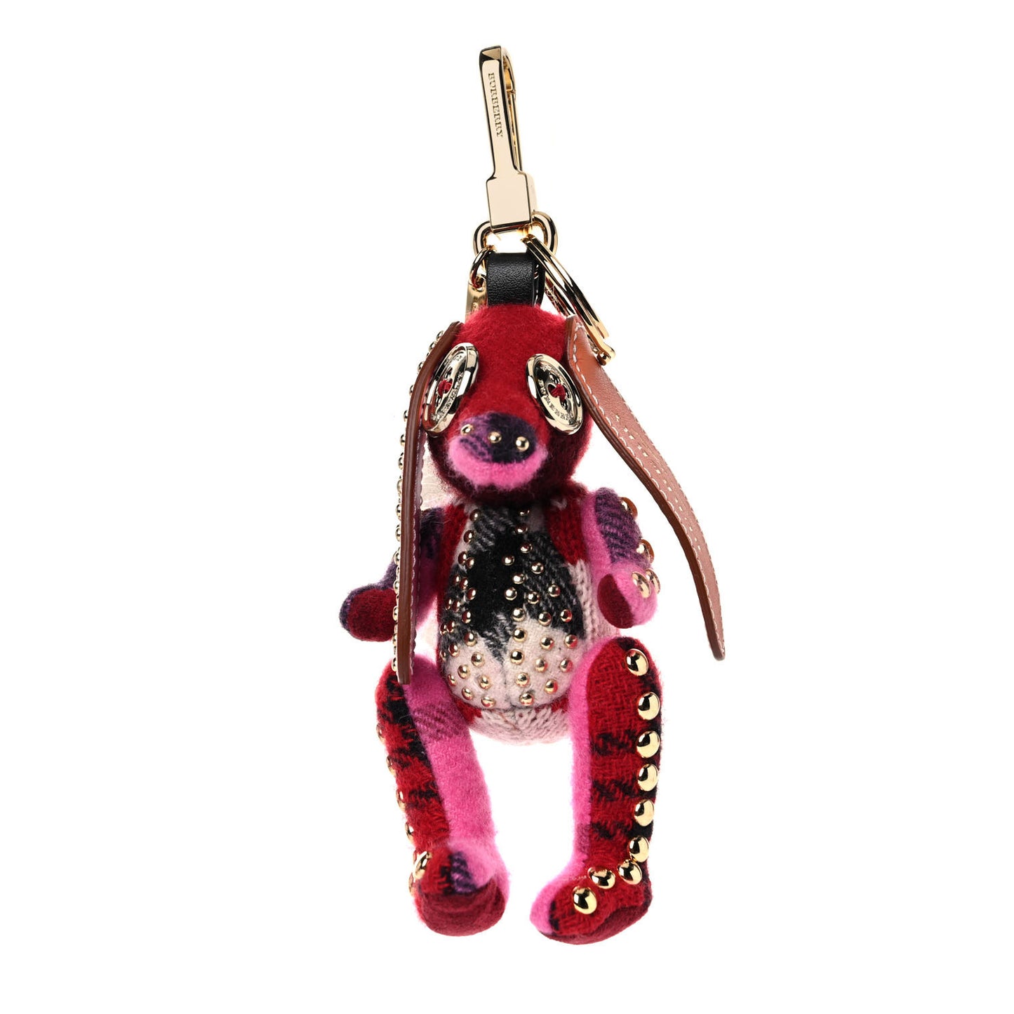 Cotton Graffiti Print Vera The Hare Bag Charm Pink Multi