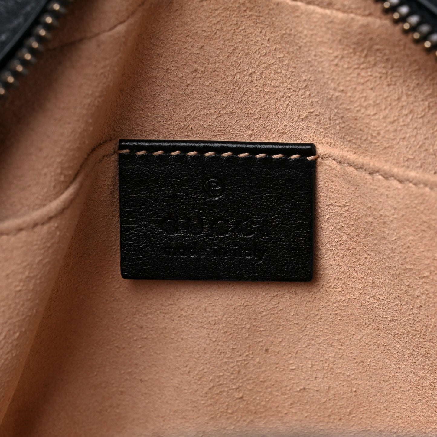 Calfskin Matelasse Small GG Marmont Chain Shoulder Bag Black