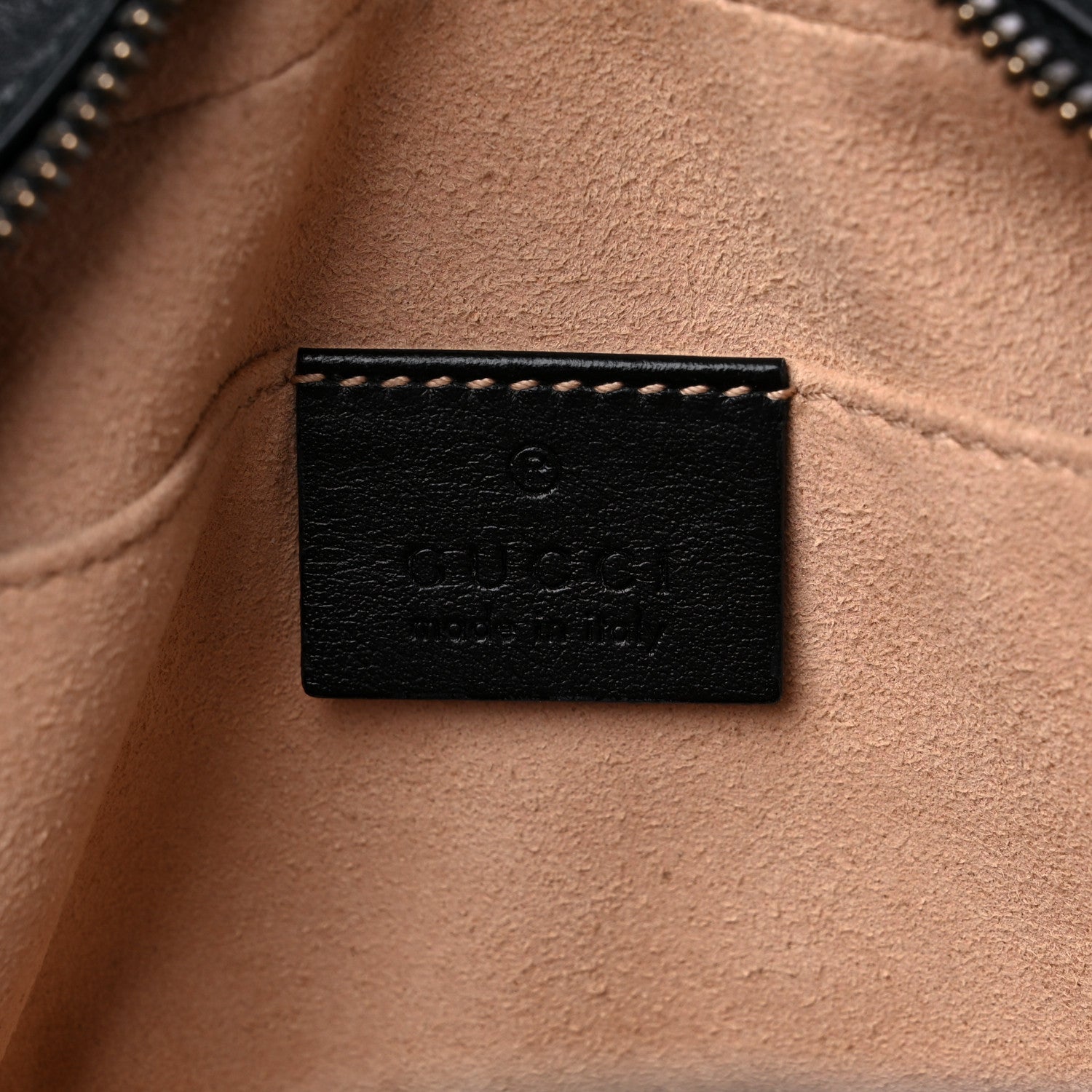 Gucci Calfskin Matelasse Small GG Marmont Chain Shoulder Bag Black 6 of 13