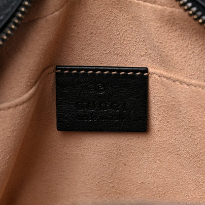 Gucci Calfskin Matelasse Small GG Marmont Chain Shoulder Bag Black 6 of 13