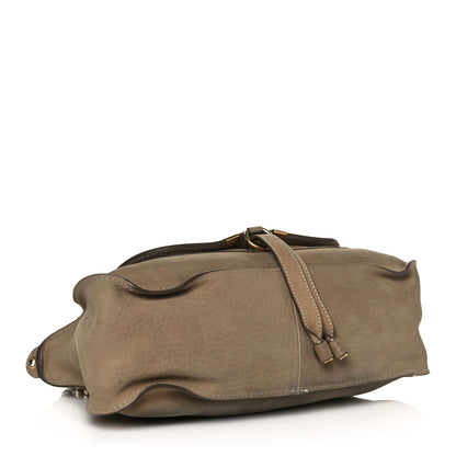 Chloe Nubuck Medium Marcie Satchel Greige 3 of 14