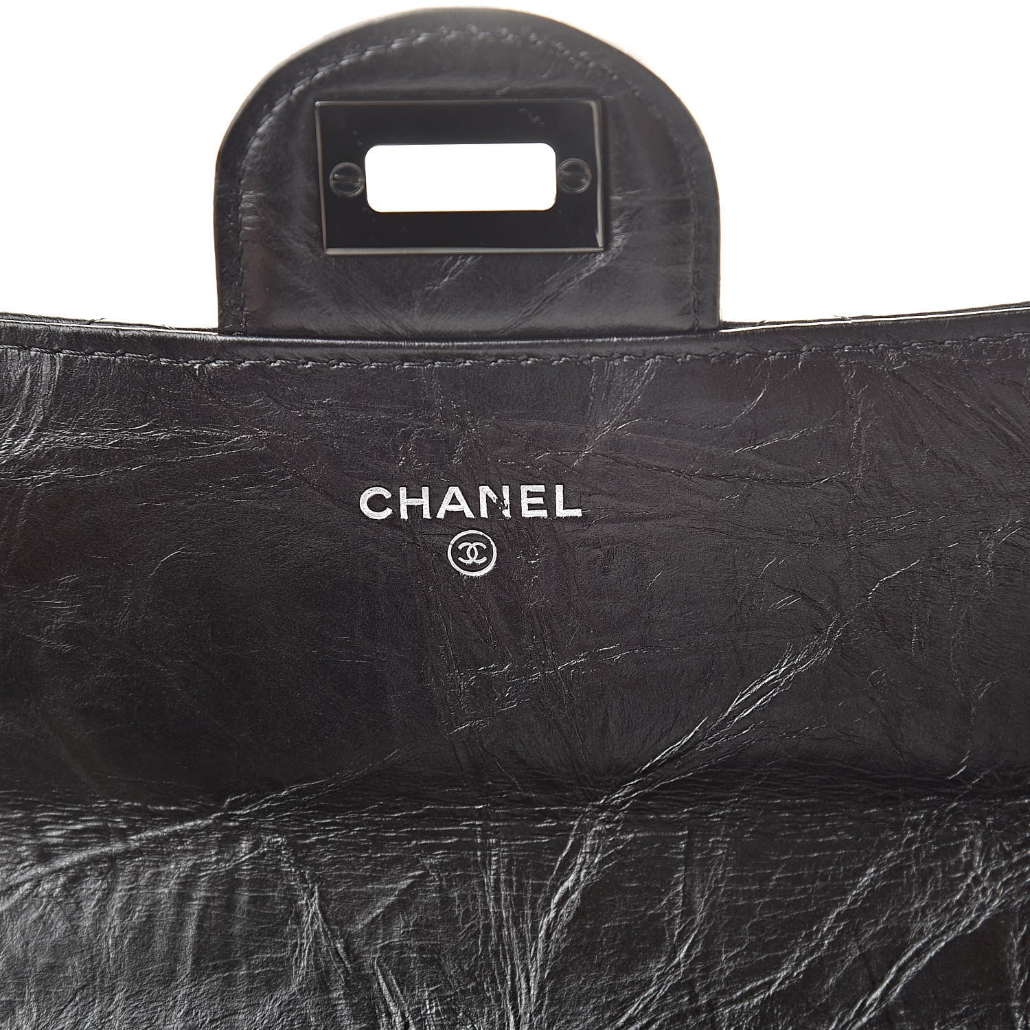Chanel Aged Calfskin Quilted 2.55 Reissue Flap Wallet So Black 6 of 8