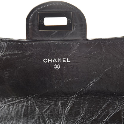 Chanel Aged Calfskin Quilted 2.55 Reissue Flap Wallet So Black 6 of 8