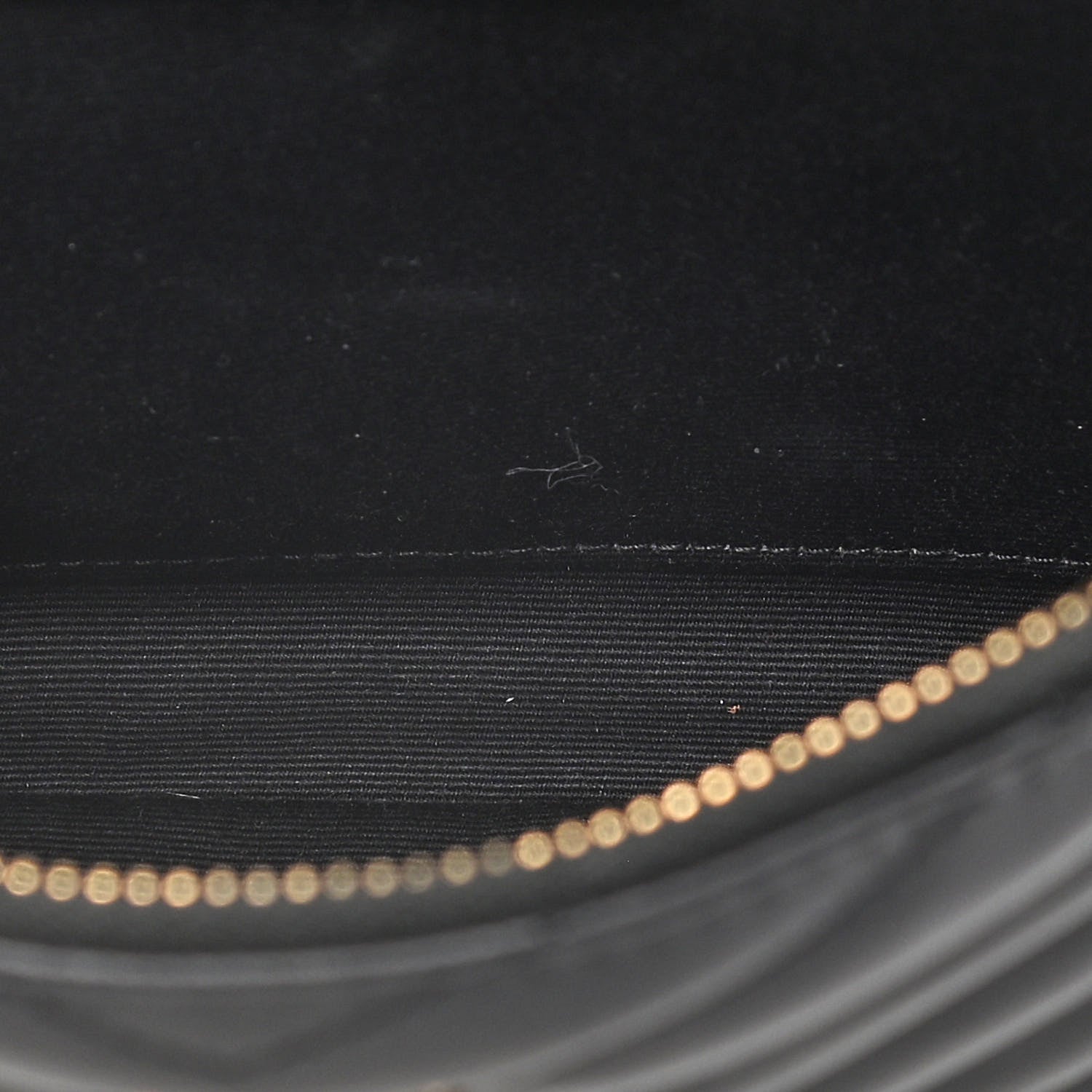 Saint Laurent Calfskin Matelasse Chevron Monogram A5 Wristlet Black 10 of 11